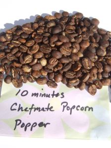 10 minutes in Chefmate Popcorn Popper